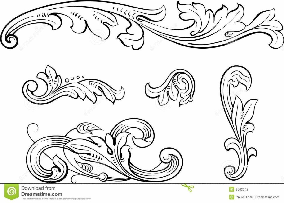 Узор Барокко ромб