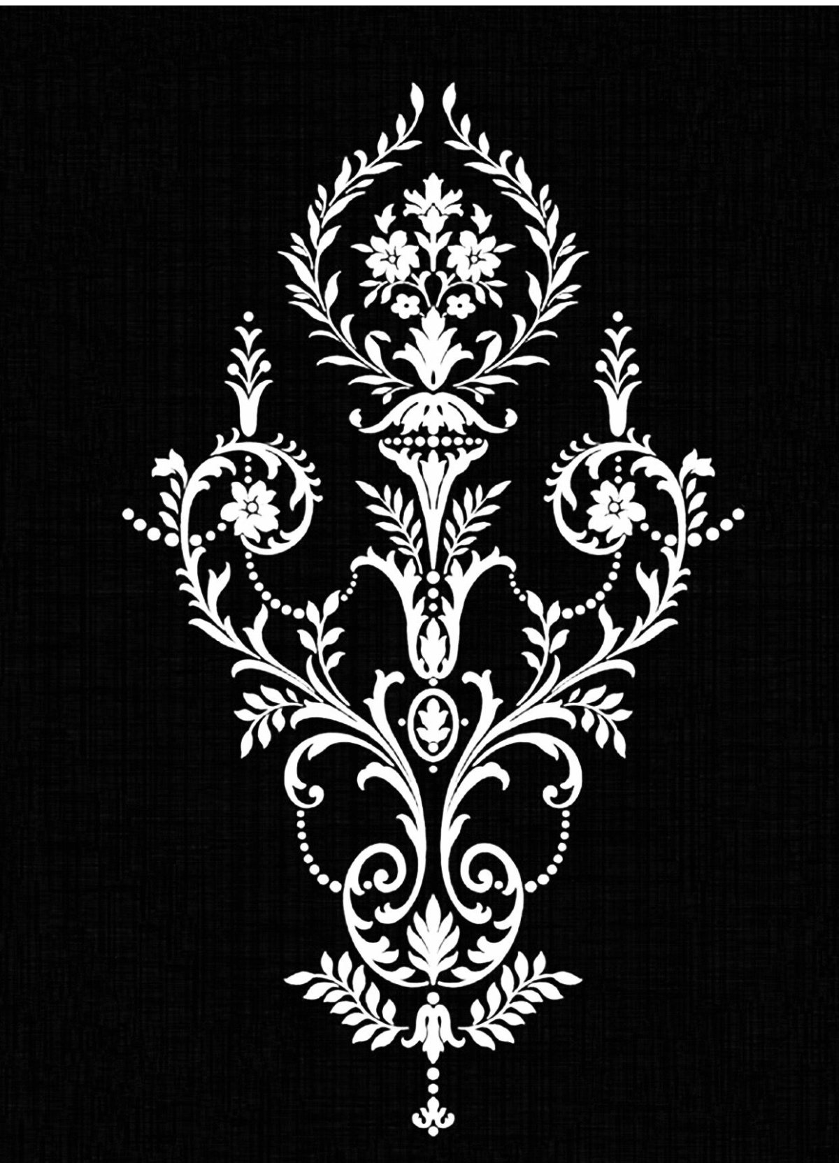 Винтажный узор на прозрачном фоне