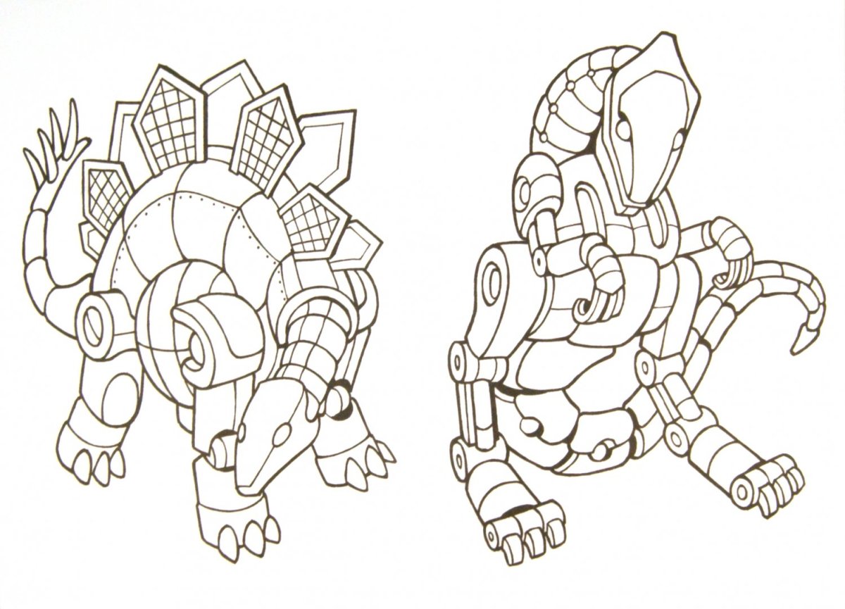 Раскраска трансформеры динозавры