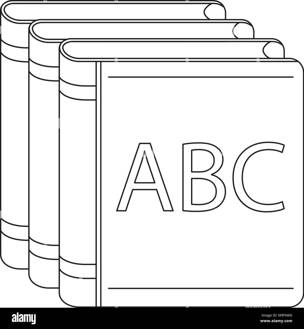 Черно белый рисунок для словарика