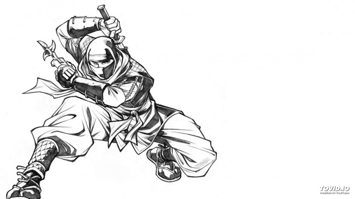 Ниндзя эскиз