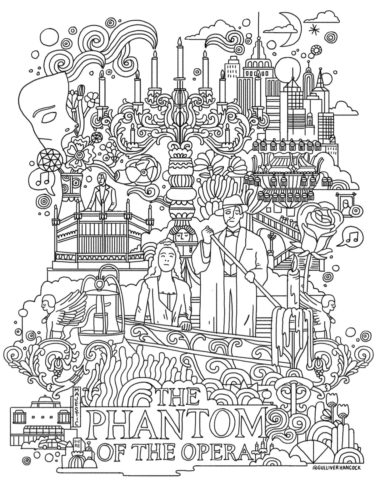 Рисунок на мюзикл раскраска