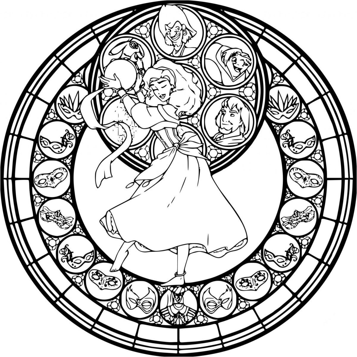 Раскраска принцессы Дисней Малефисента