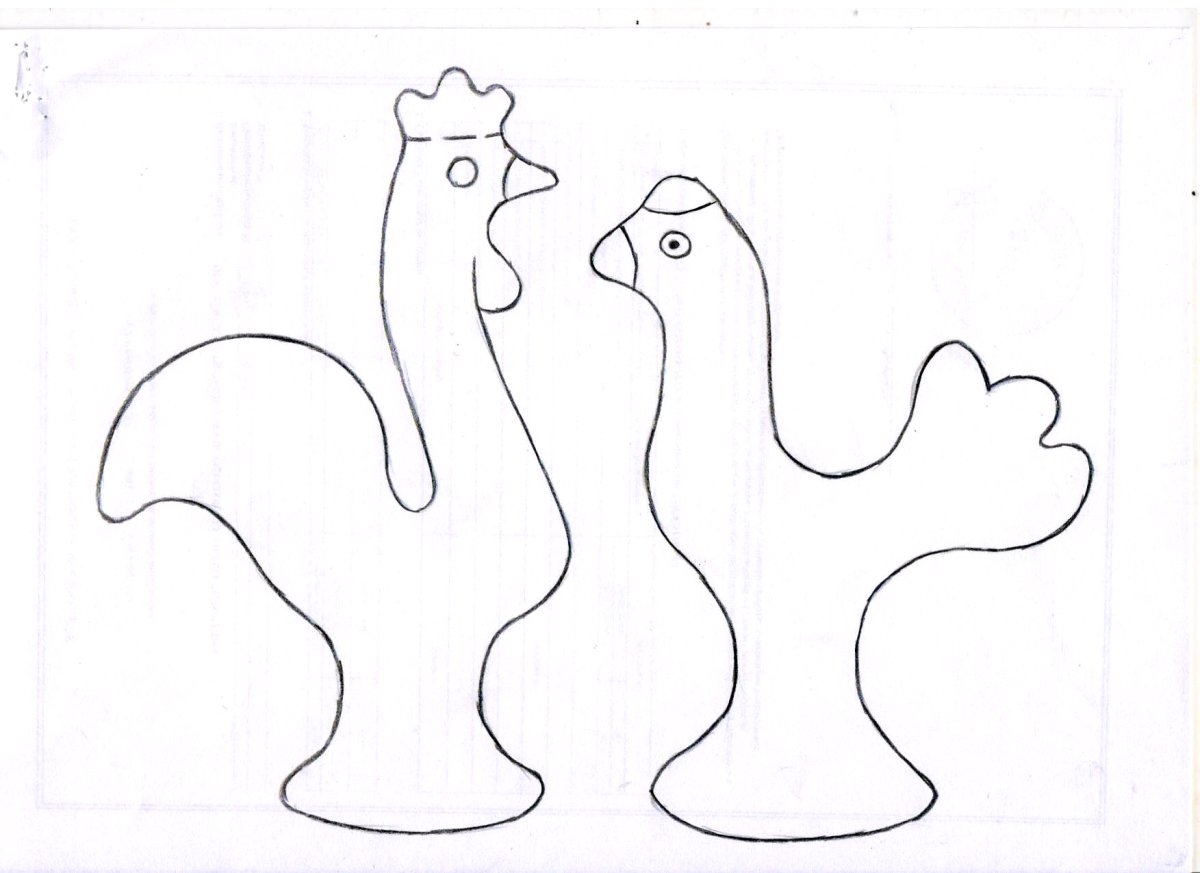 Филимоновская игрушка петушок раскраска для детей