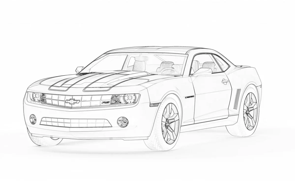Chevrolet Camaro раскраска