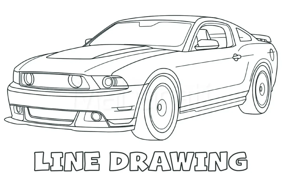 Мустанг сбоку 2021 арт аниме