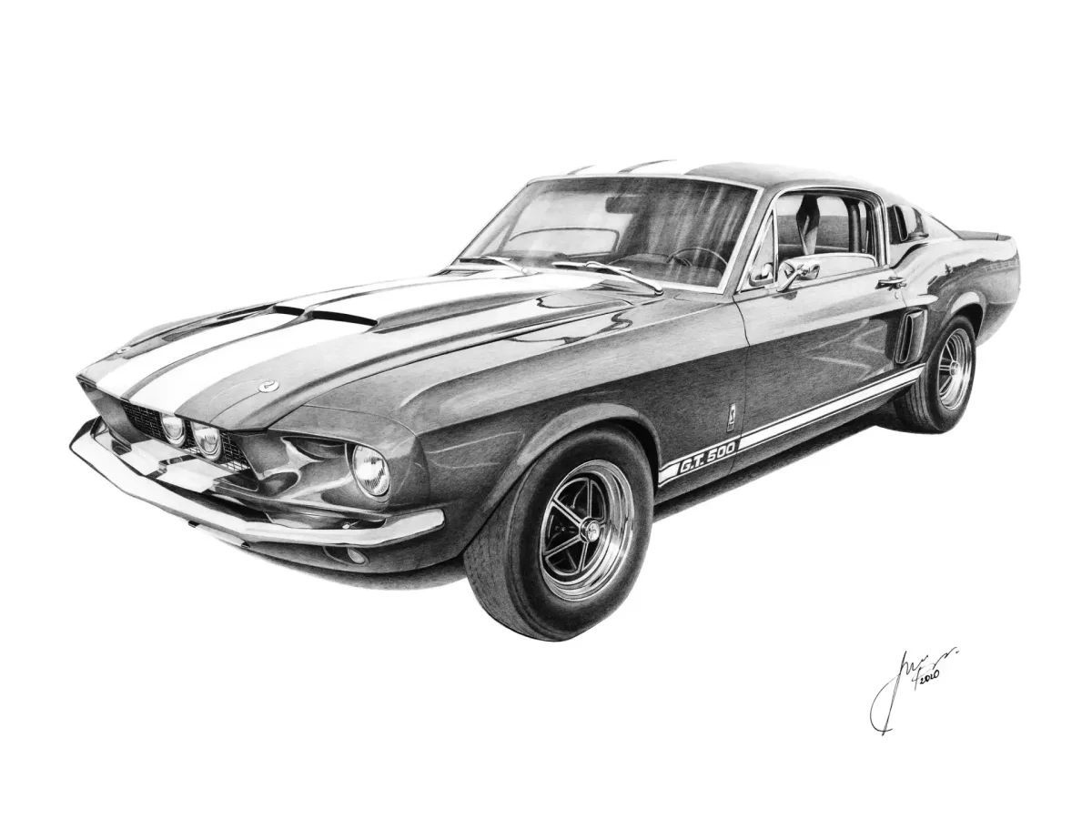 Ford Mustang 1967 чертежи