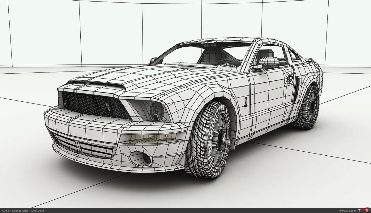 Раскраска Форд Мустанг