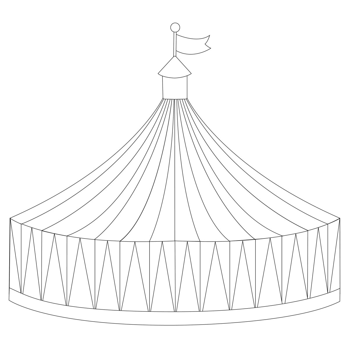 Шатер раскраска