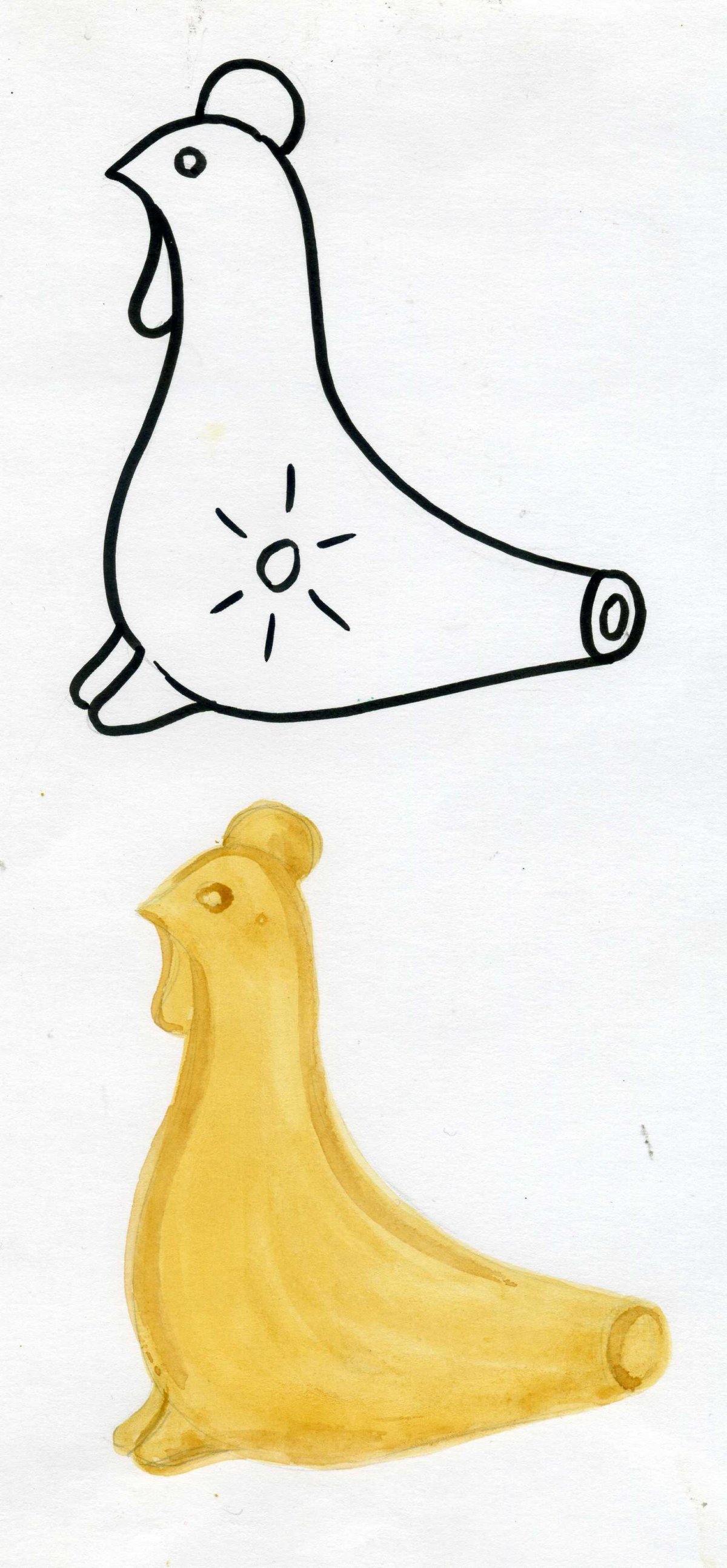 Филимоновская игрушка свистулька раскраска