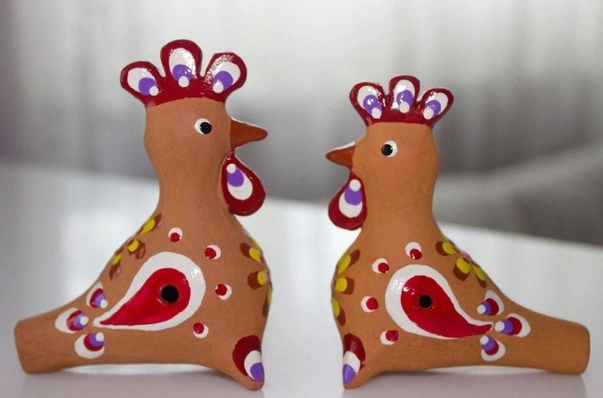 Деревянная игрушка свистулька