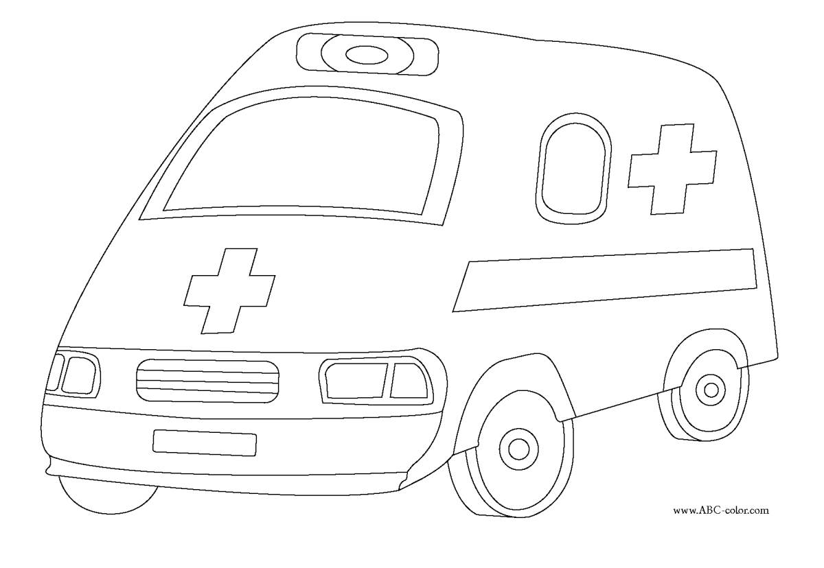 Раскраска скорая