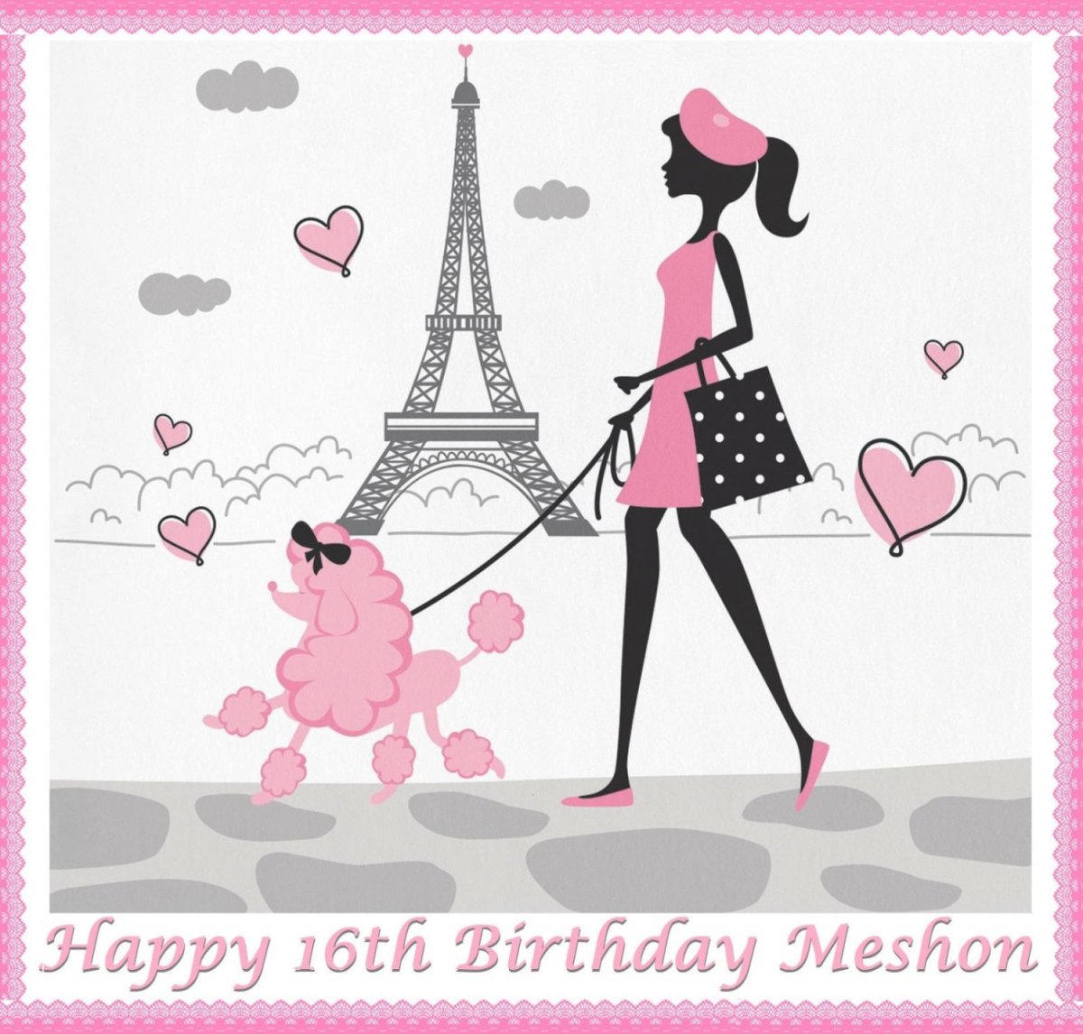 Девушка с пуделем Франция