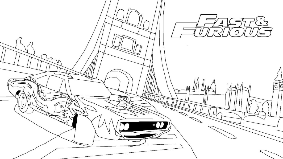 Раскраска. Форсаж