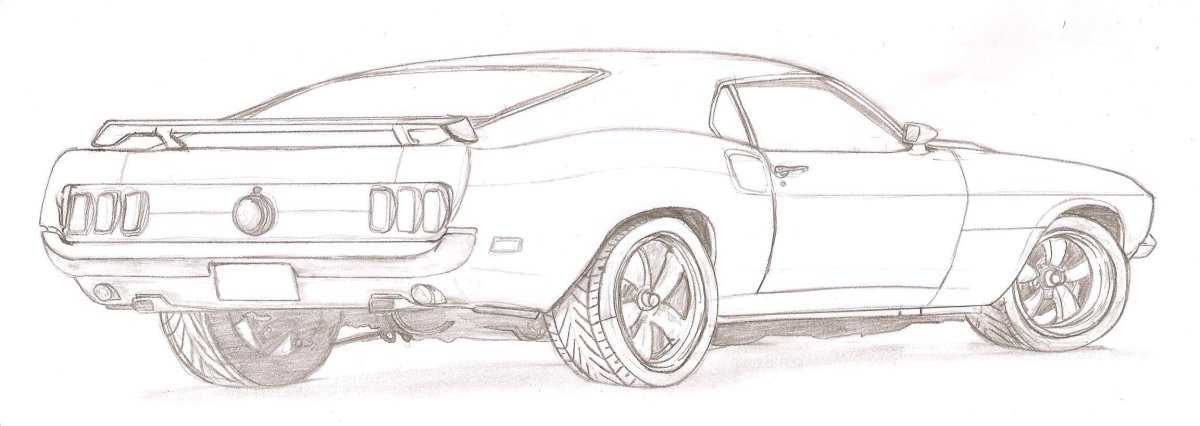 Форд Мустанг 1969 раскраски