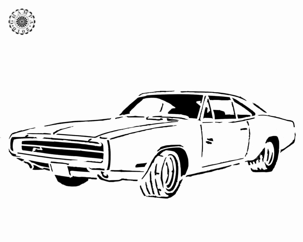 Dodge Challenger 1969 чертеж