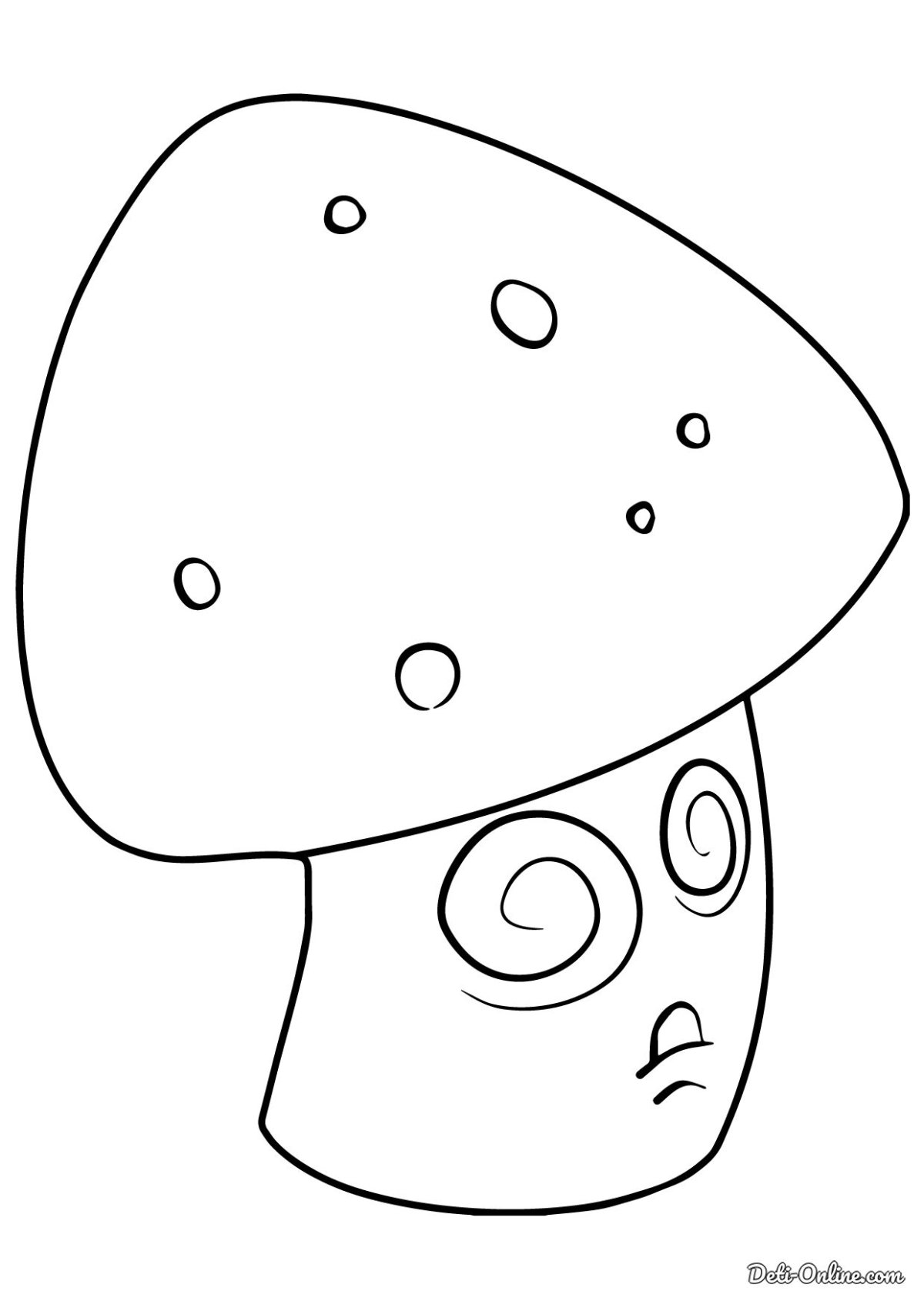 Раскраски растения против зомби ГИПНОГРИБ