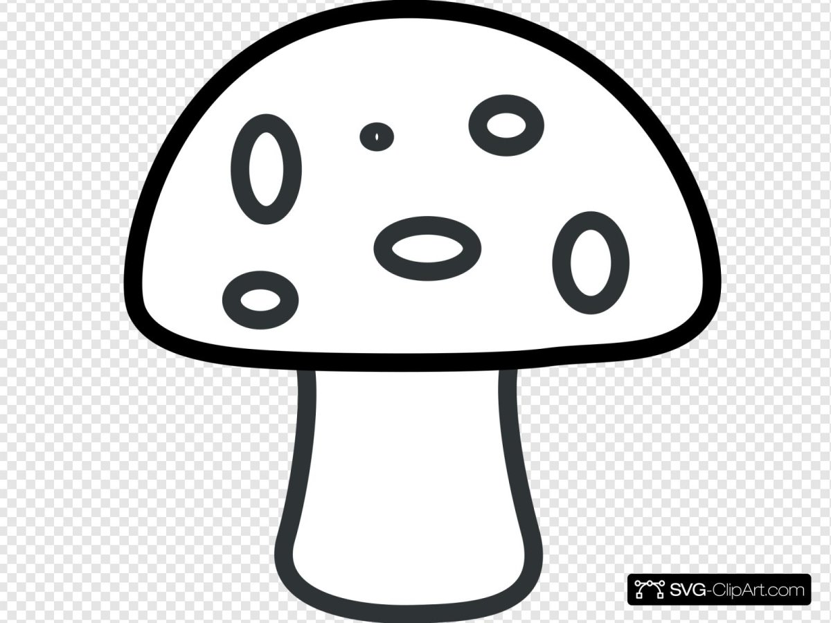 Гриб мухомор раскраска