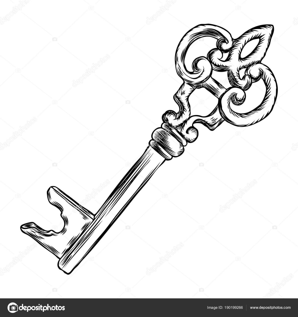 Старинный ключ