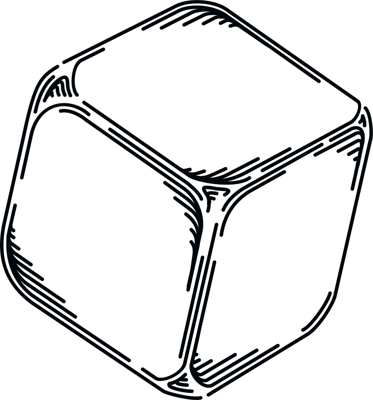 Кубики черно белые