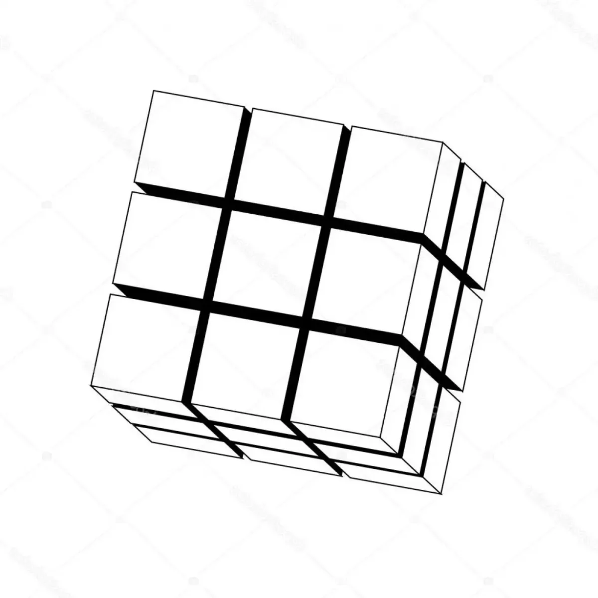 Куб из 8 кубиков