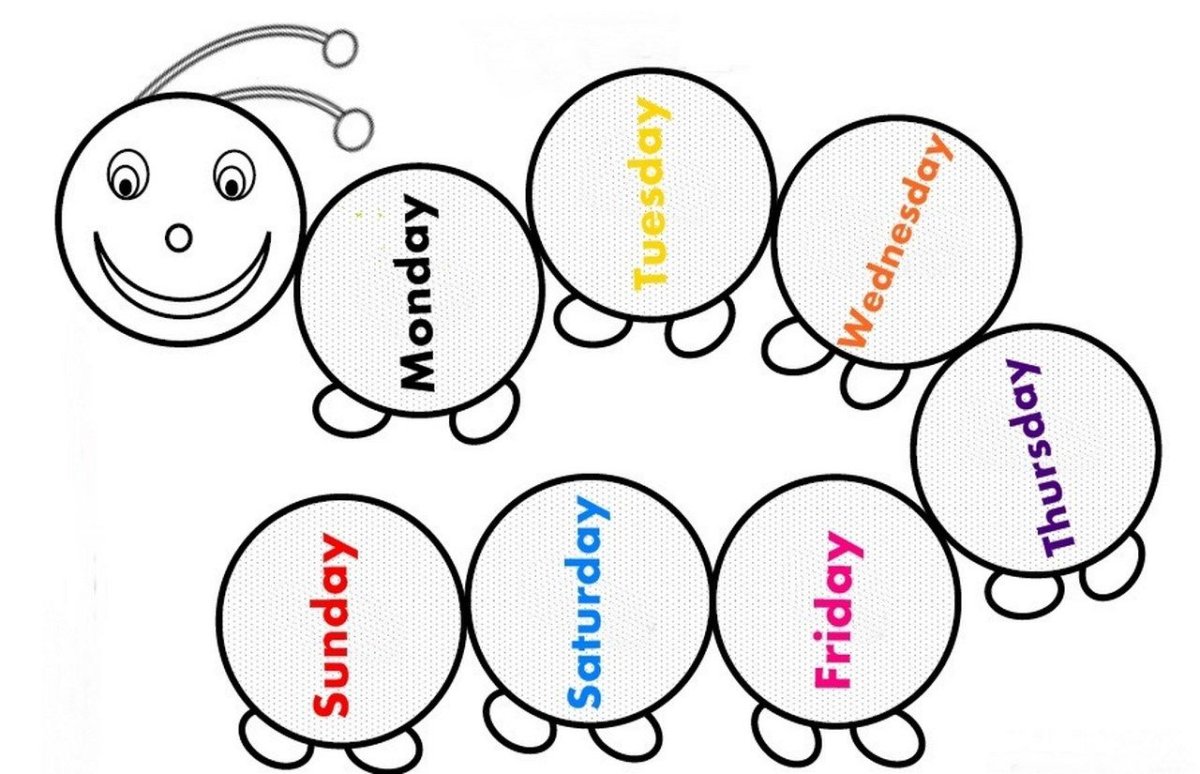 Days of the week для детей