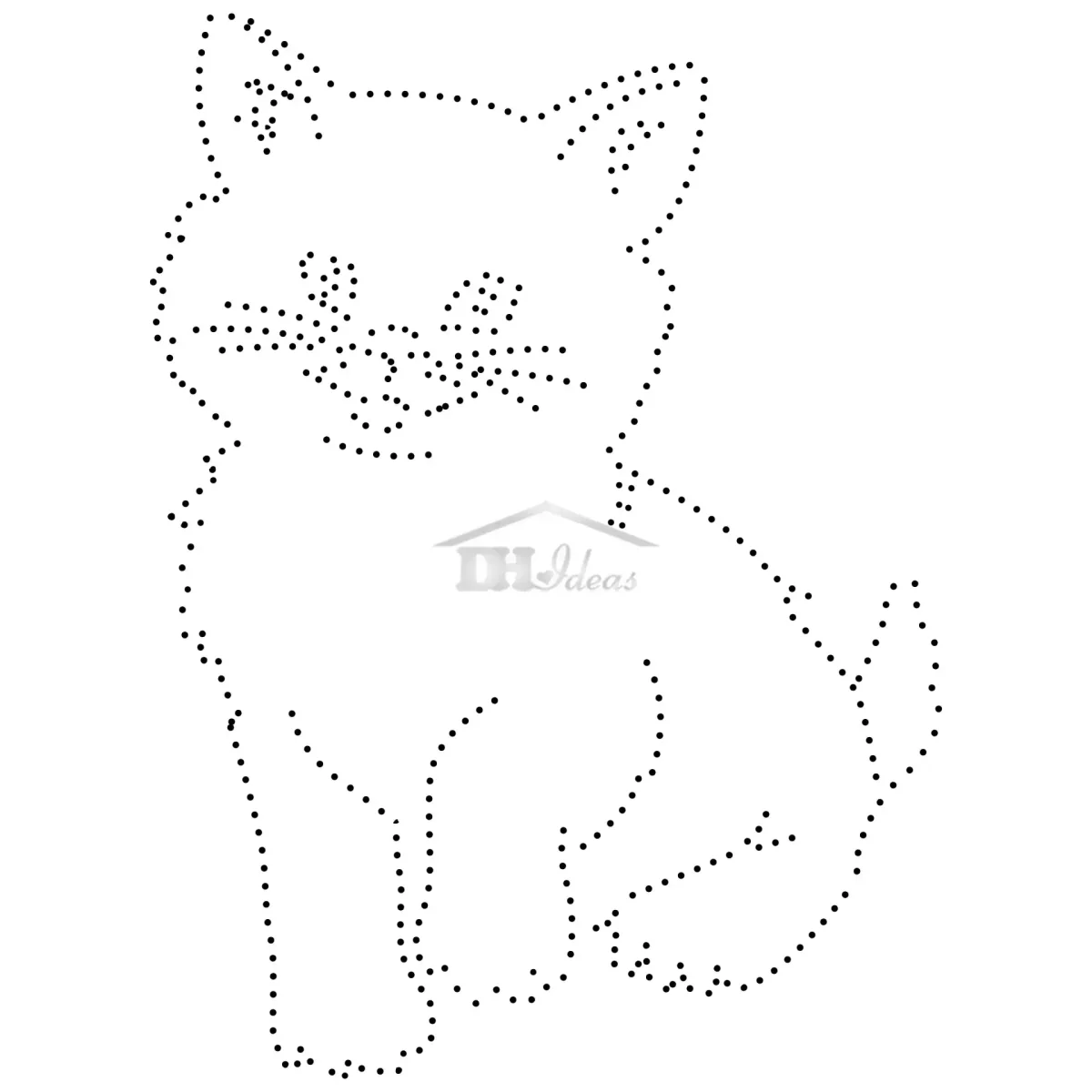 Соединить по точкам кошка