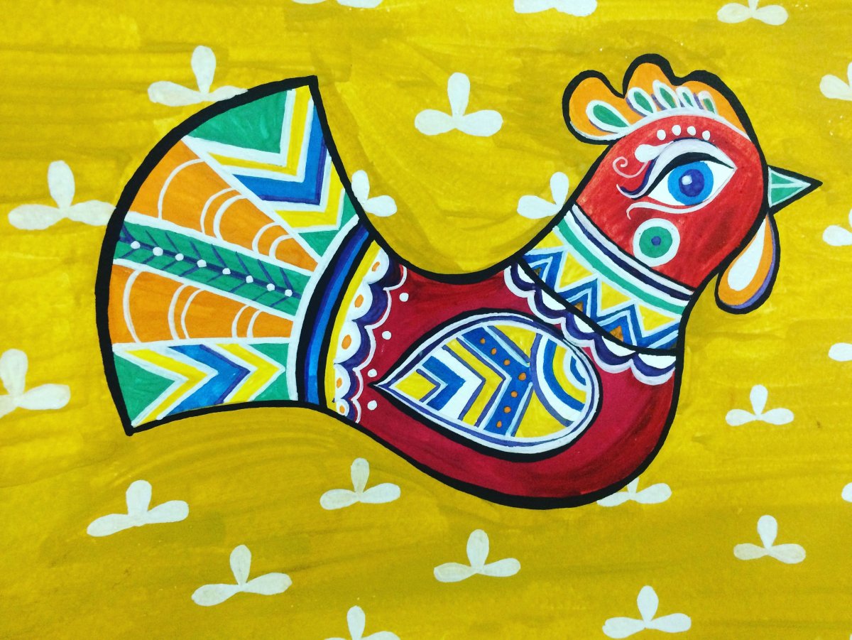 Филимоновская игрушка петушок