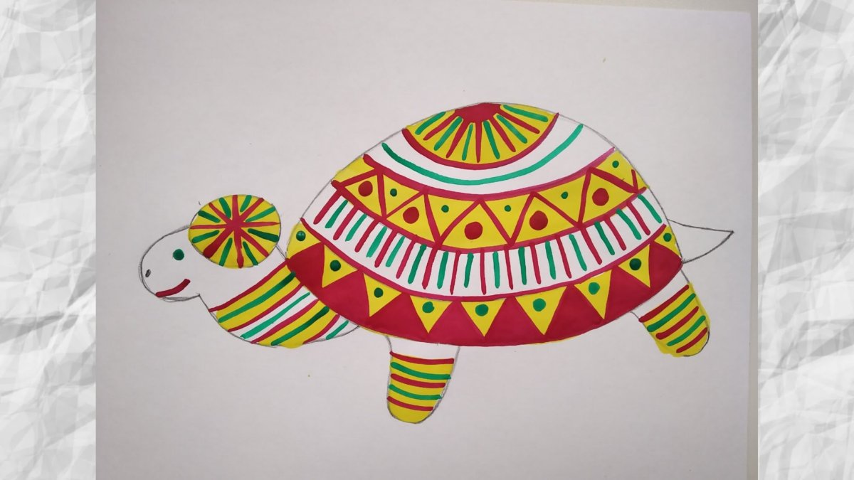 Раскраска Дымарская игрушка