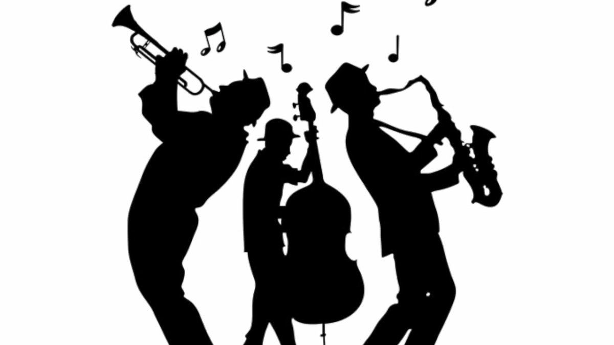 Музыкант на прозрачном фоне