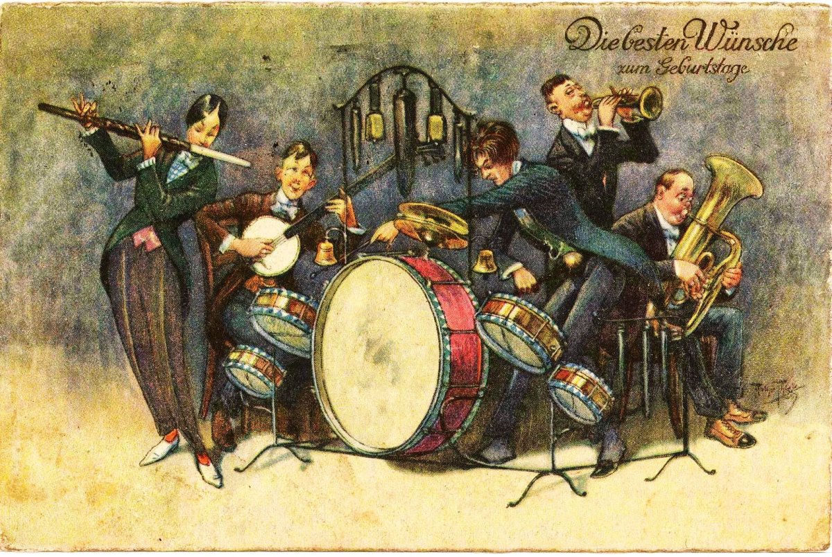 Баварские музыканты картина