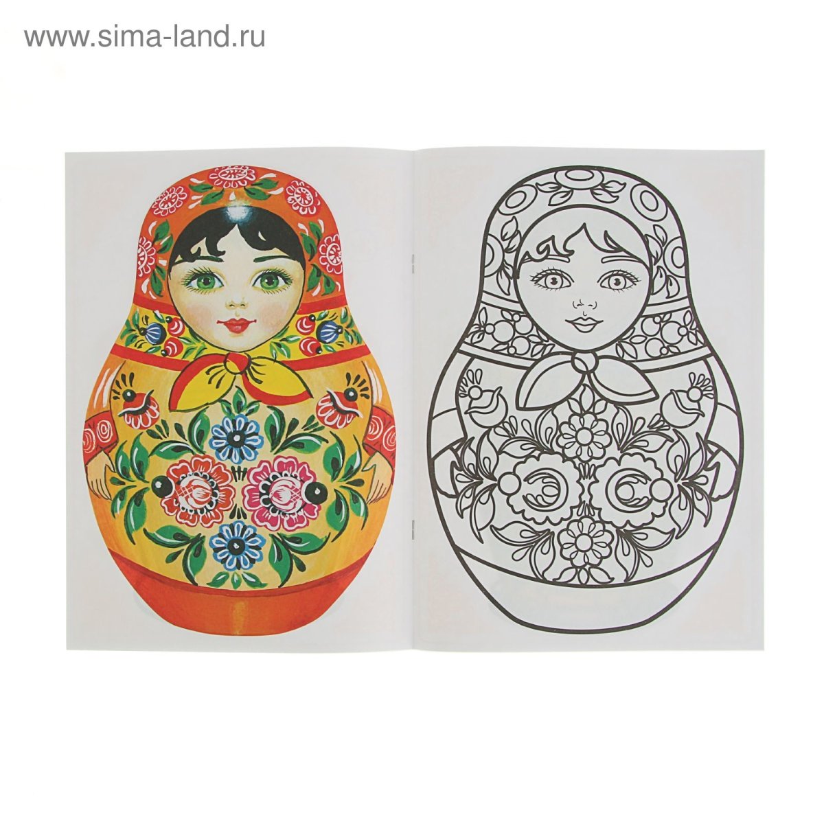 Матрешка- Городецкая, Хохломская, Дымковская роспись