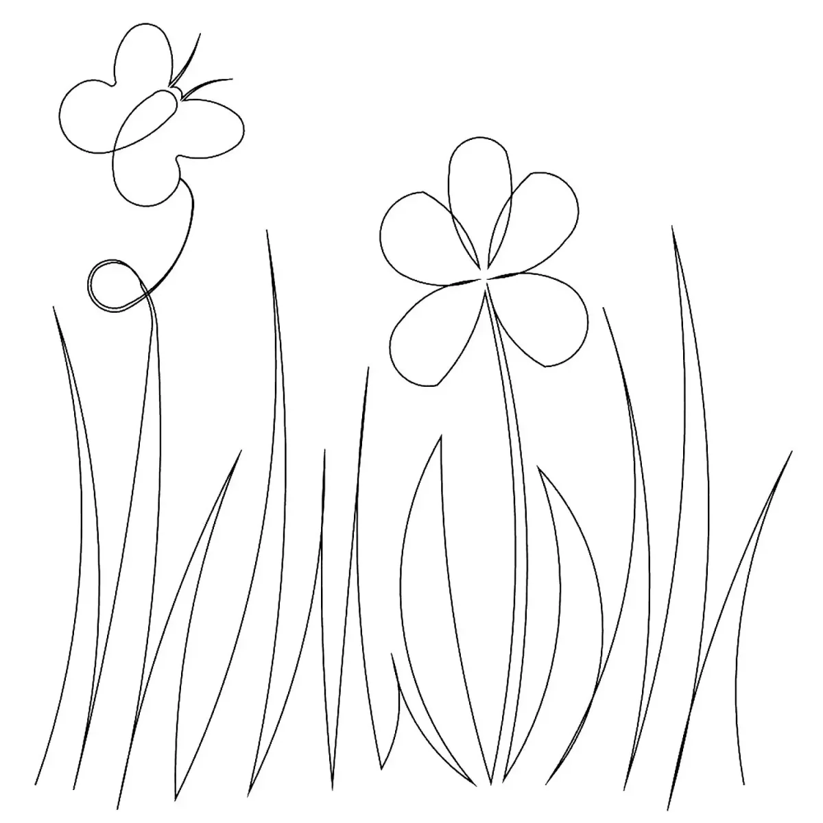 Трафарет травы