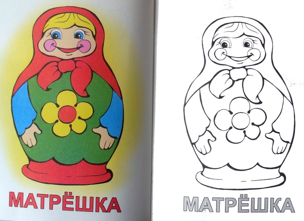 Эскизы матрешек для росписи