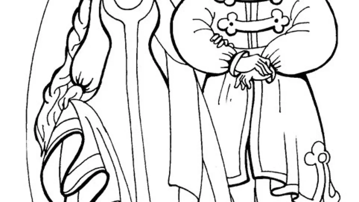 Король раскраска для детей