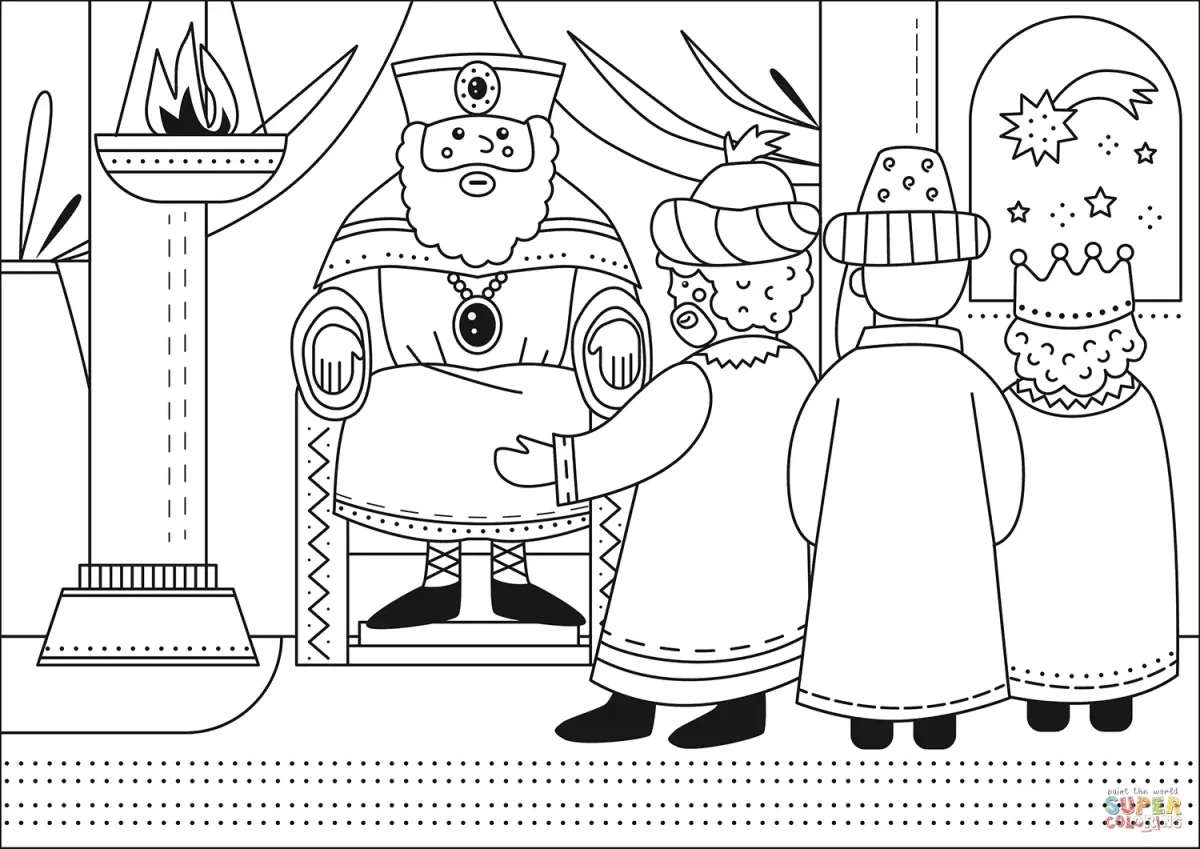 Король раскраска для детей