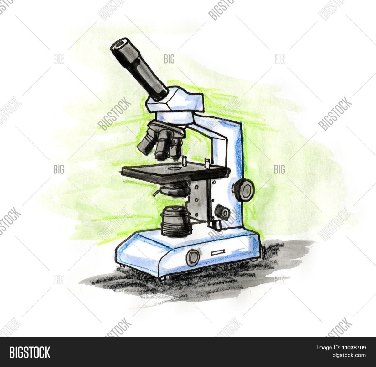 Микроскоп рисунок для детей 5 класса