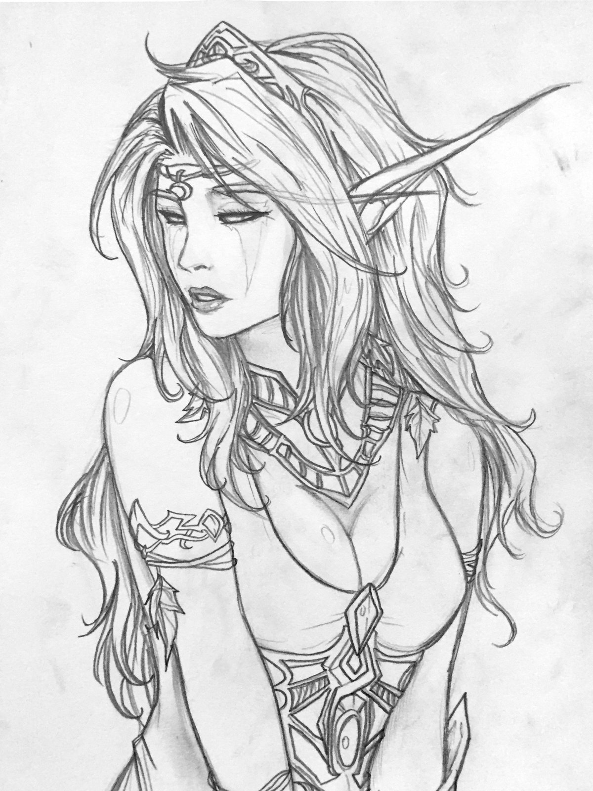 Раскраска Эльф