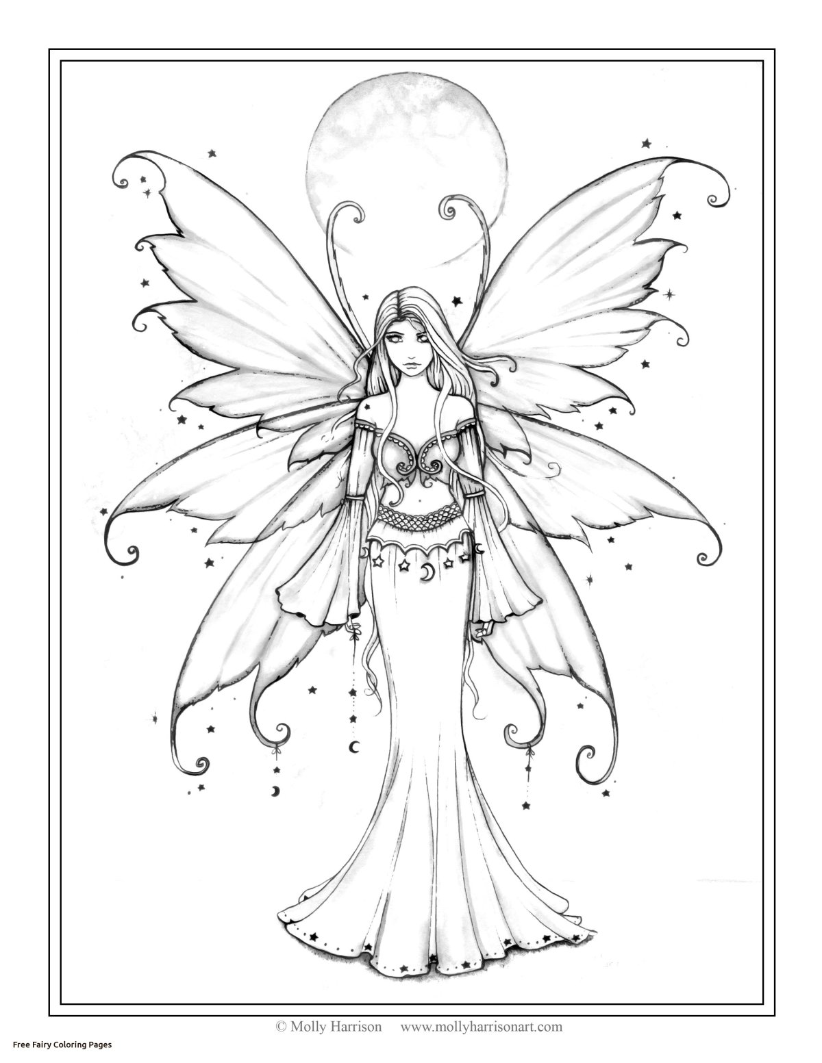 Эльф черно белый