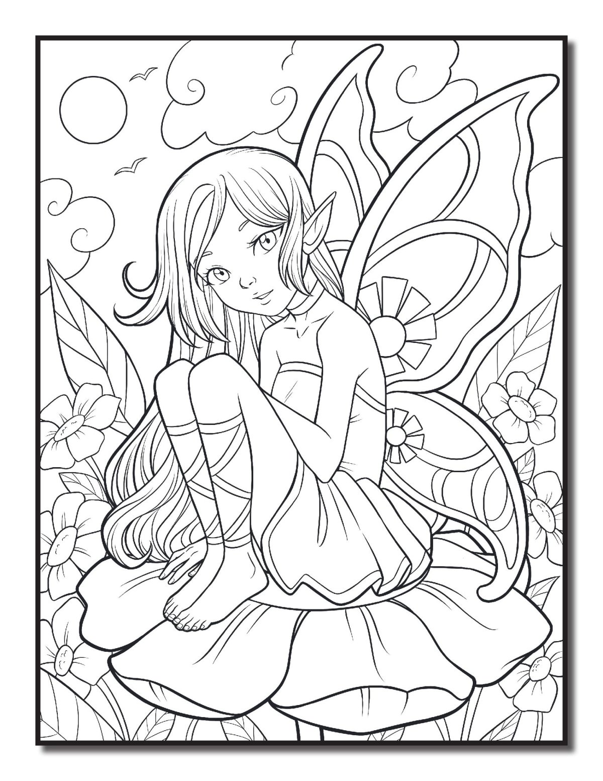 Раскраски аниме фэнтези