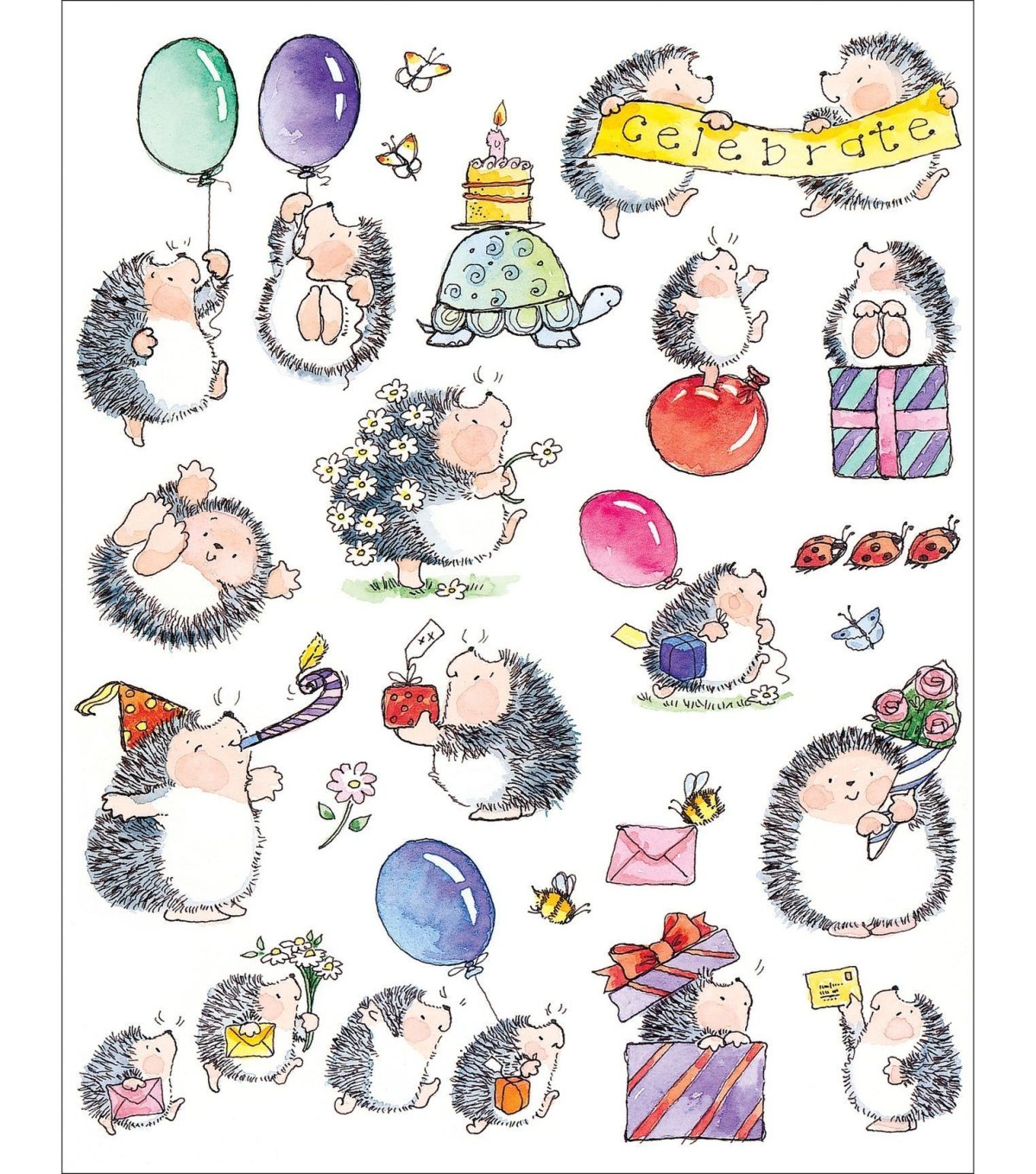 Ежик с грибами раскраска