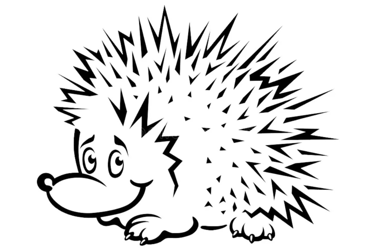 Ежик с корзинкой