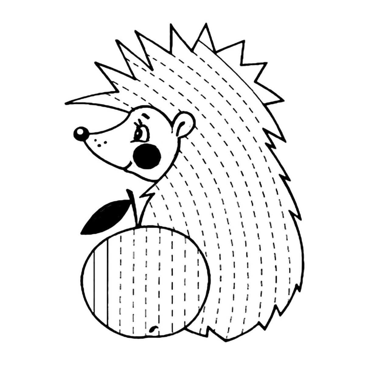 Ежик в космосе раскраска