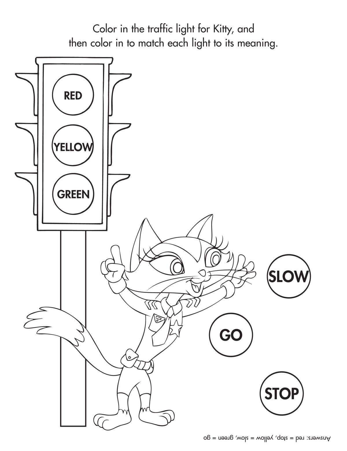 Разукрашивание по ПДД для дошкольников