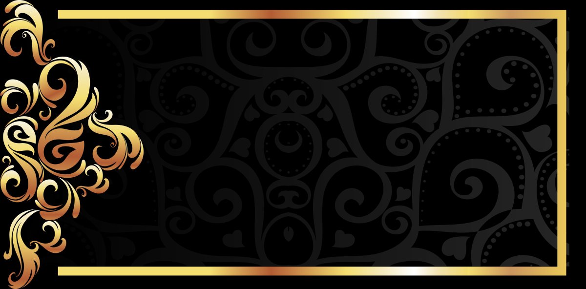 Фон черный с золотом