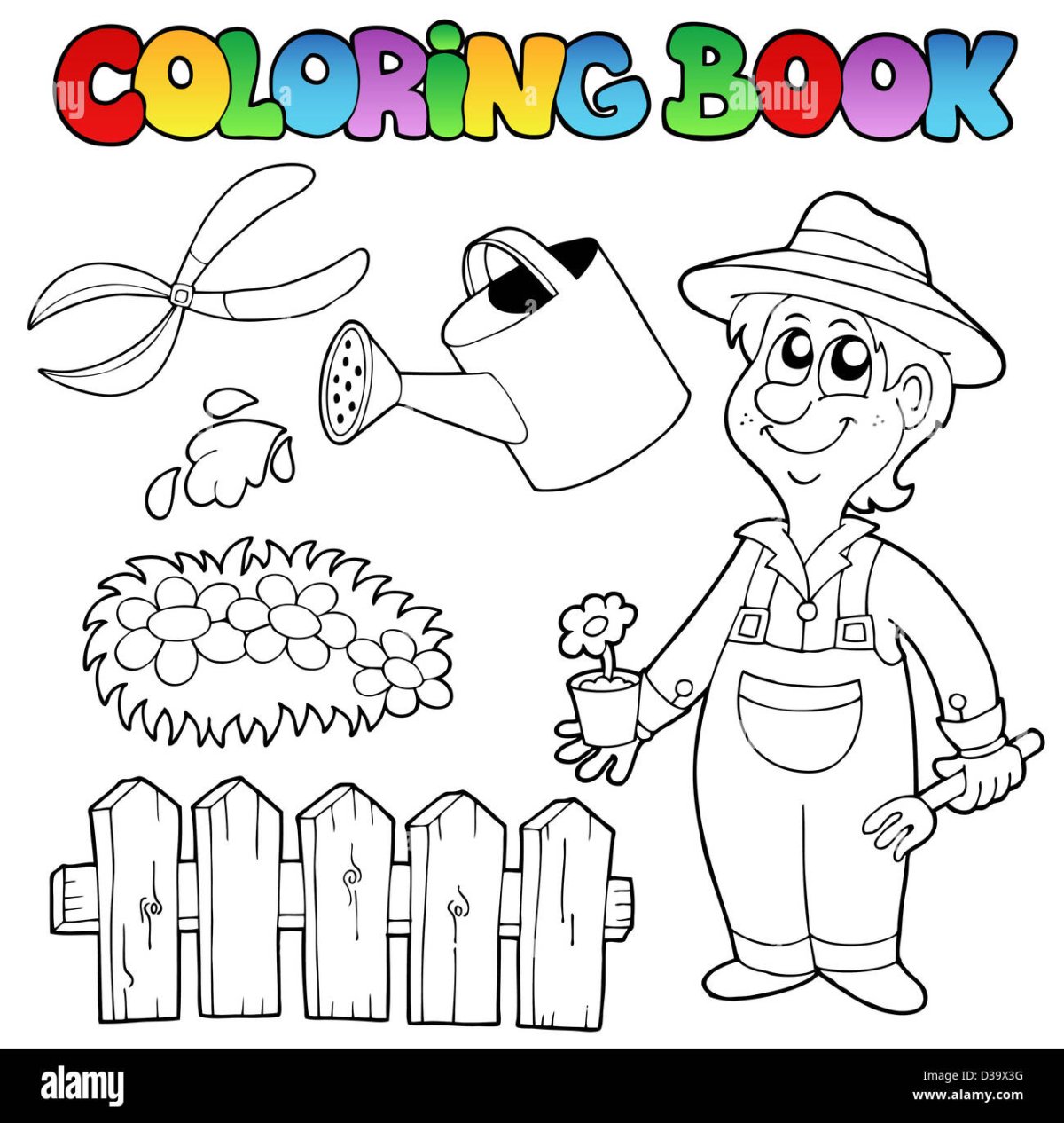 Раскраска Садовод