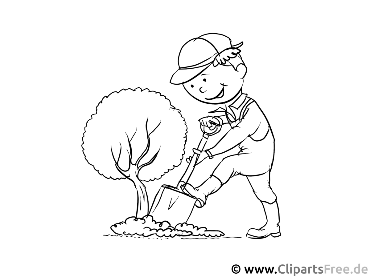 Девочка поливает цветы