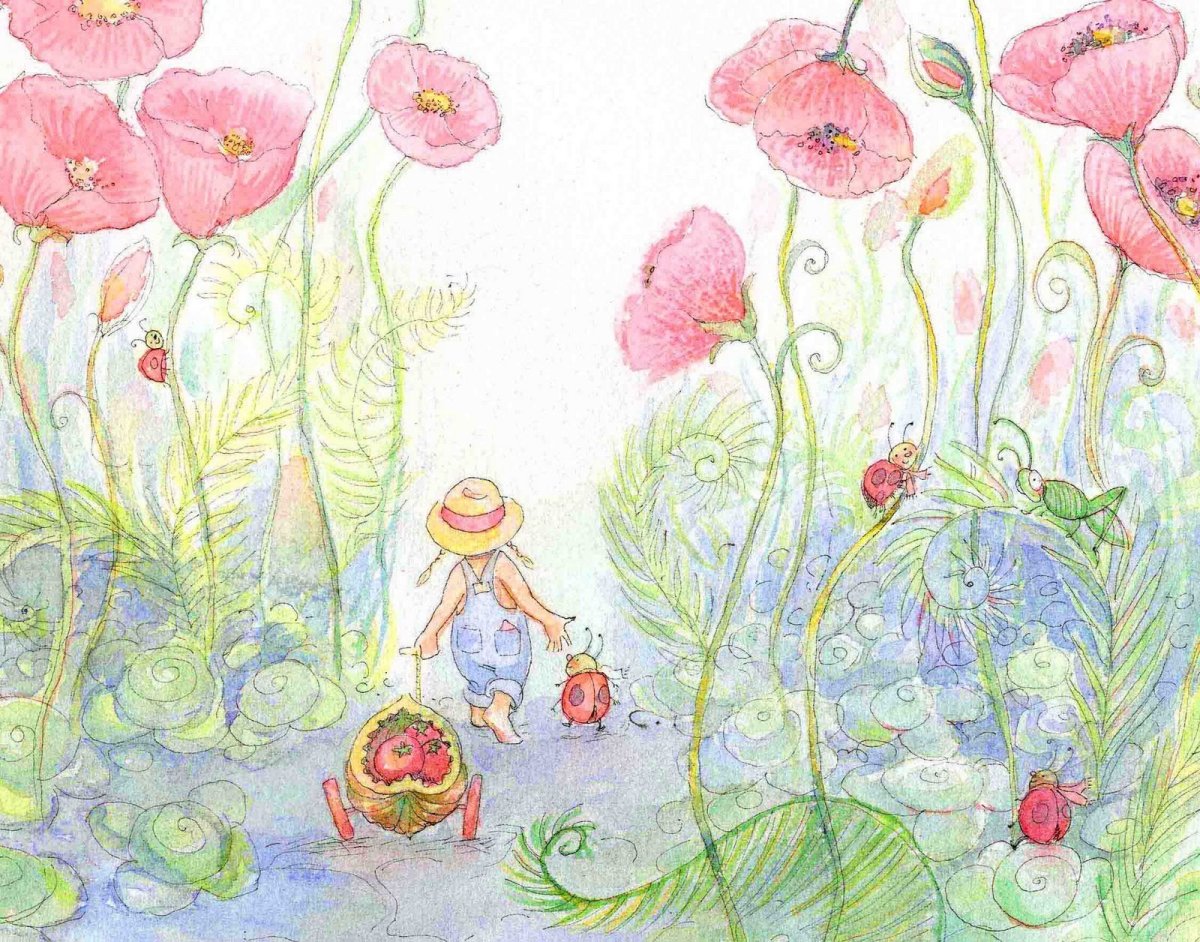 Детские иллюстрации акварелью