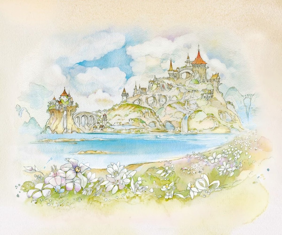 Сказочный акварельный