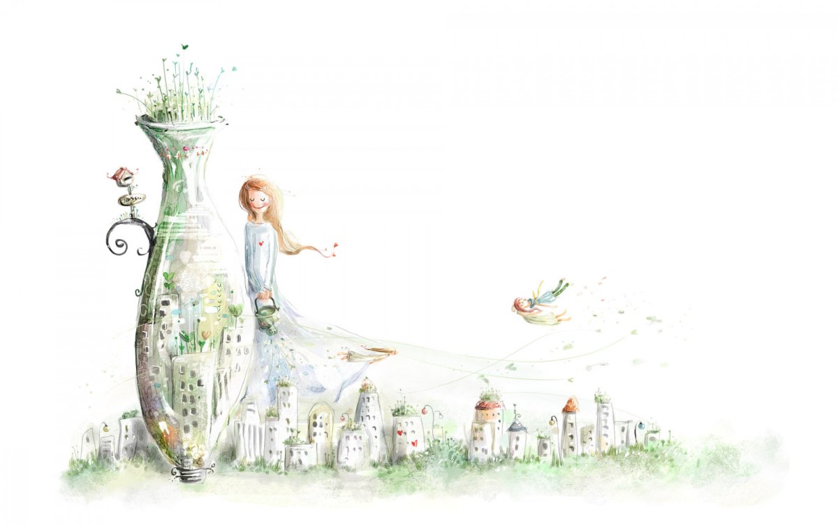 Сказочные иллюстрации акварелью